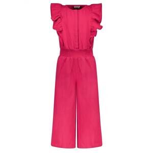 NEW LIKE FLO girls' tencel flutter jumpsuit in fuchsia